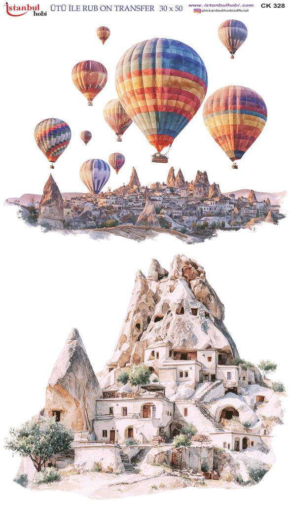 Ütü İle Rub On Transfer Kağıdı 30x50cm CK328