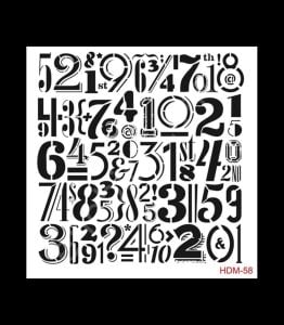 HDM58 Cadence Home Dekor Stencil 25x25