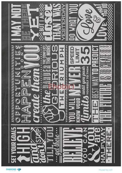 Diamond Pirinç Dekopaj Kağıdı - 631