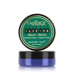 Cadence Metalik Kumaş Rölyef Pasta FMP-10 Sax Mavi 50ml