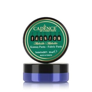 Cadence Metalik Kumaş Rölyef Pasta FMP-10 Sax Mavi 50ml