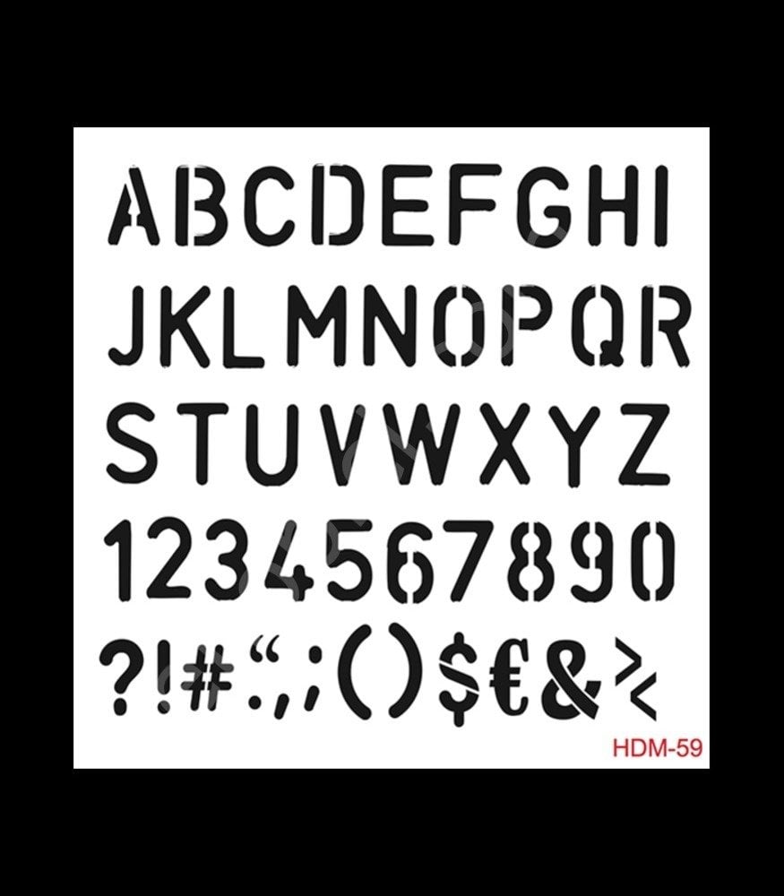 HDM59 Cadence Home Dekor Stencil 25x25