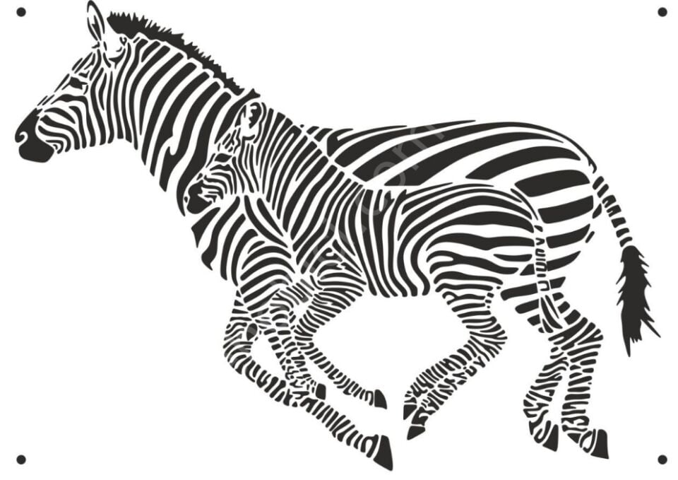 Karışık Desenler Stencil Şablon (25x35) HD-084