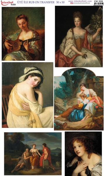 Ütü İle Rub On Transfer Kağıdı 30x50cm CK225