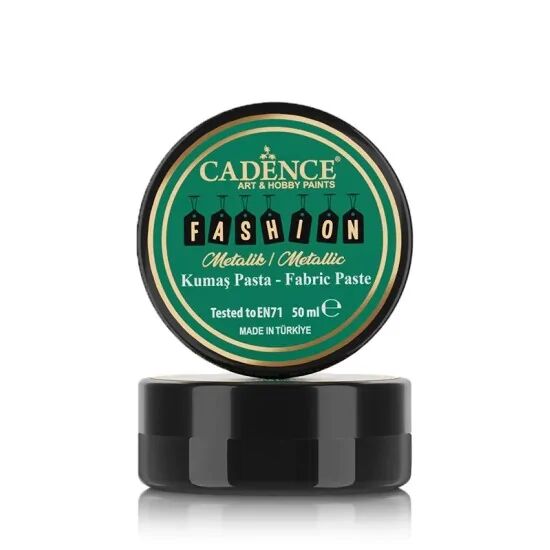 Cadence Metalik Kumaş Rölyef Pasta FMP-12 Siyah 50ml