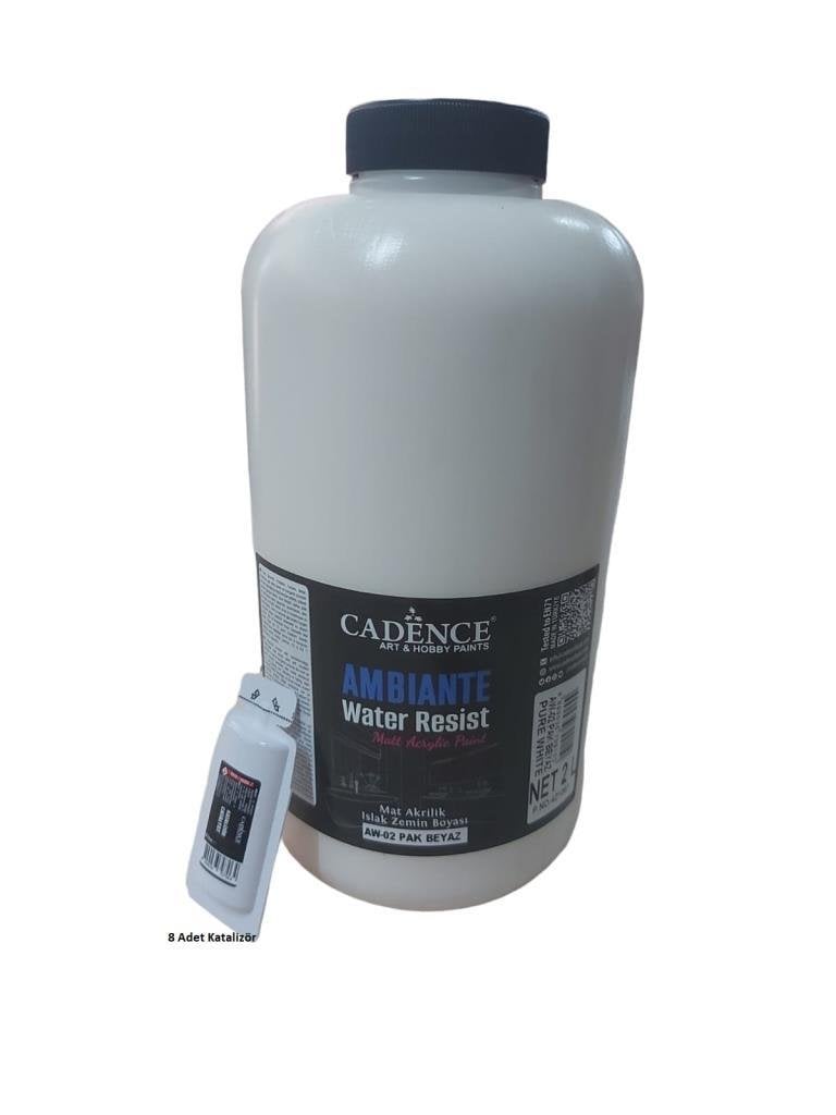 Cadence Ambiante Islak Zemin Boyası AW02 Pak Beyaz 2000ML + Katalizör 80GR