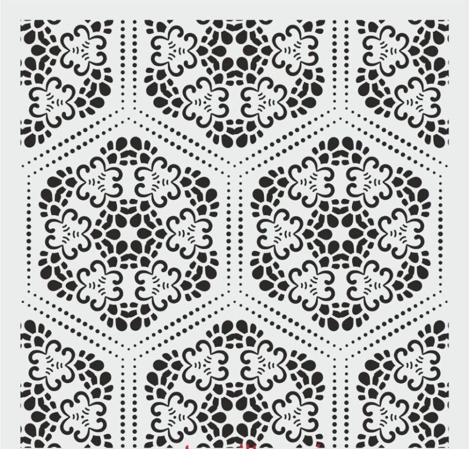Duvar Dekor Stencil Şablon (50x50) HD-090
