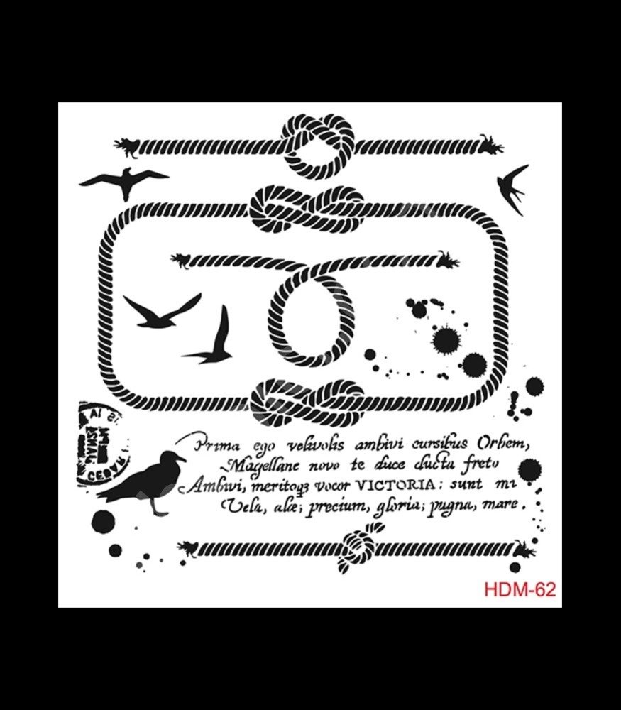 HDM62 Cadence Home Dekor Stencil 25x25