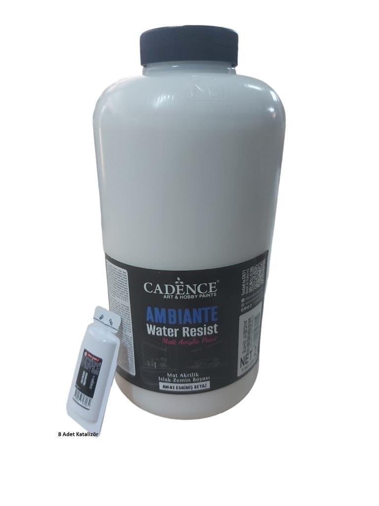 Cadence Ambiante Islak Zemin Boyası AW03 Eskimiş Beyaz 2000ML + Katalizör 80GR