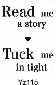 Yazı Desenler Stencil Şablon (21x30) YZ-115