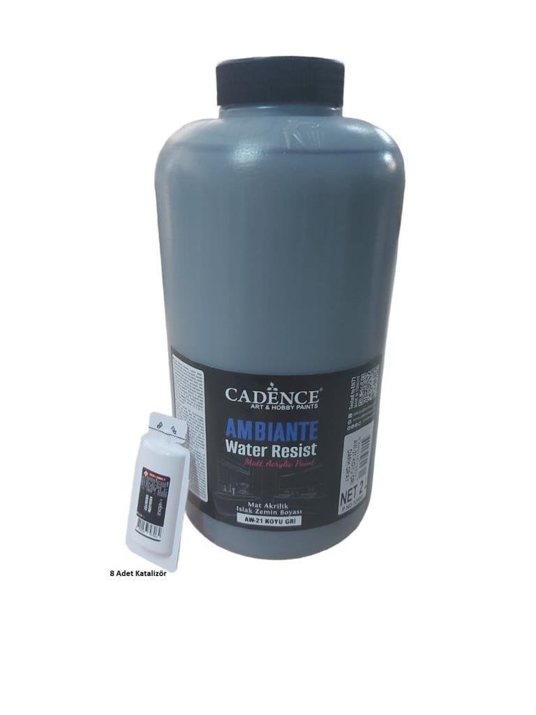 Cadence Ambiante Islak Zemin Boyası AW21 Koyu Gri 2000ML + Katalizör 80GR