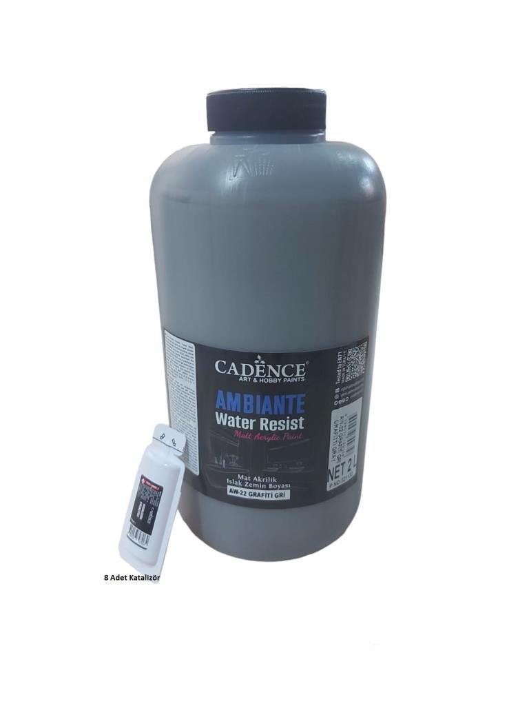 Cadence Ambiante Islak Zemin Boyası AW22 Grafiti Gri 2000ML + Katalizör 80GR