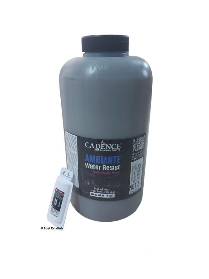 Cadence Ambiante Islak Zemin Boyası AW22 Grafiti Gri 2000ML + Katalizör 80GR