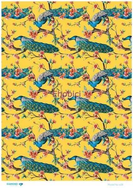 Diamond Pirinç Dekopaj Kağıdı - 638