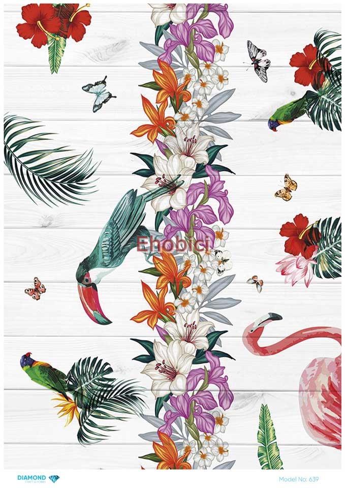 Diamond Pirinç Dekopaj Kağıdı - 639