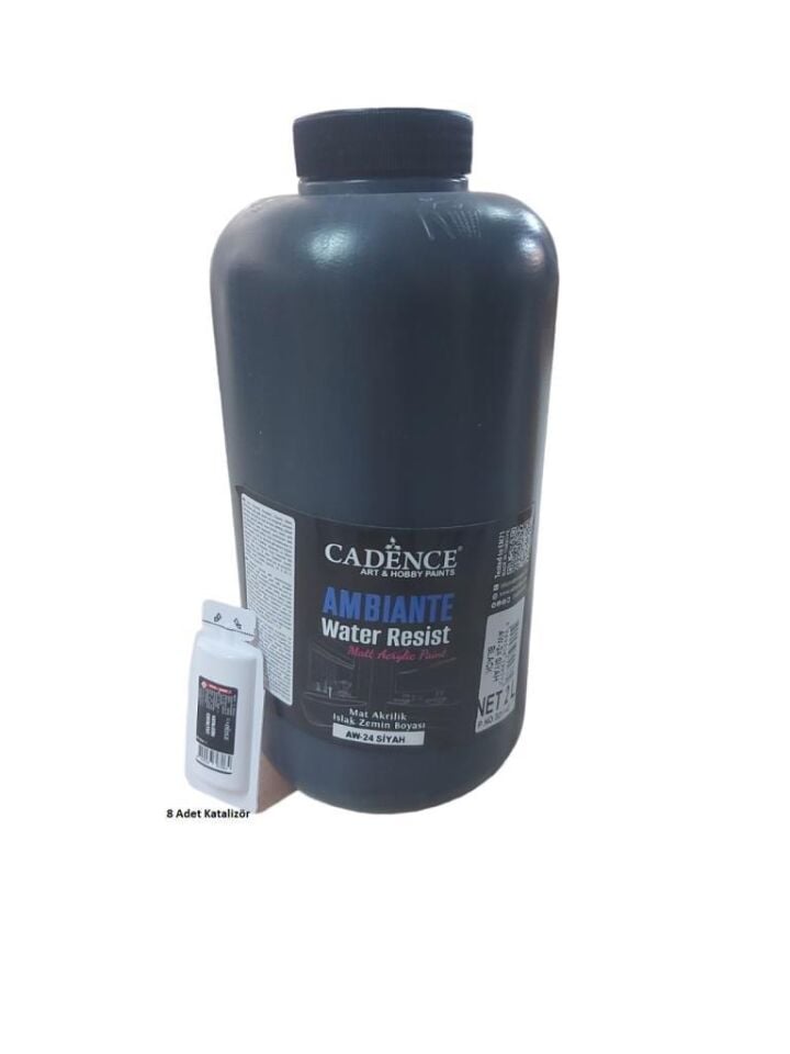 Cadence Ambiante Islak Zemin Boyası AW24 Siyah 2000ML + Katalizör 80GR