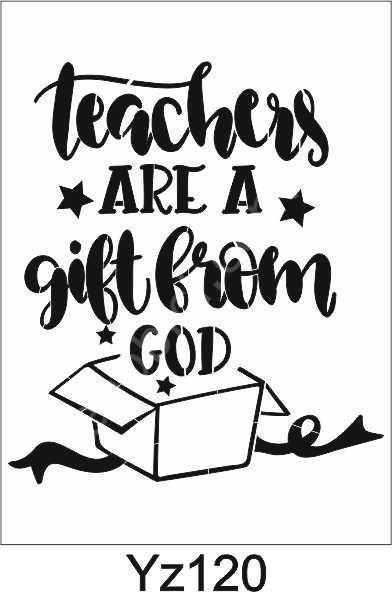 Yazı Desenler Stencil Şablon (21x30) YZ-120