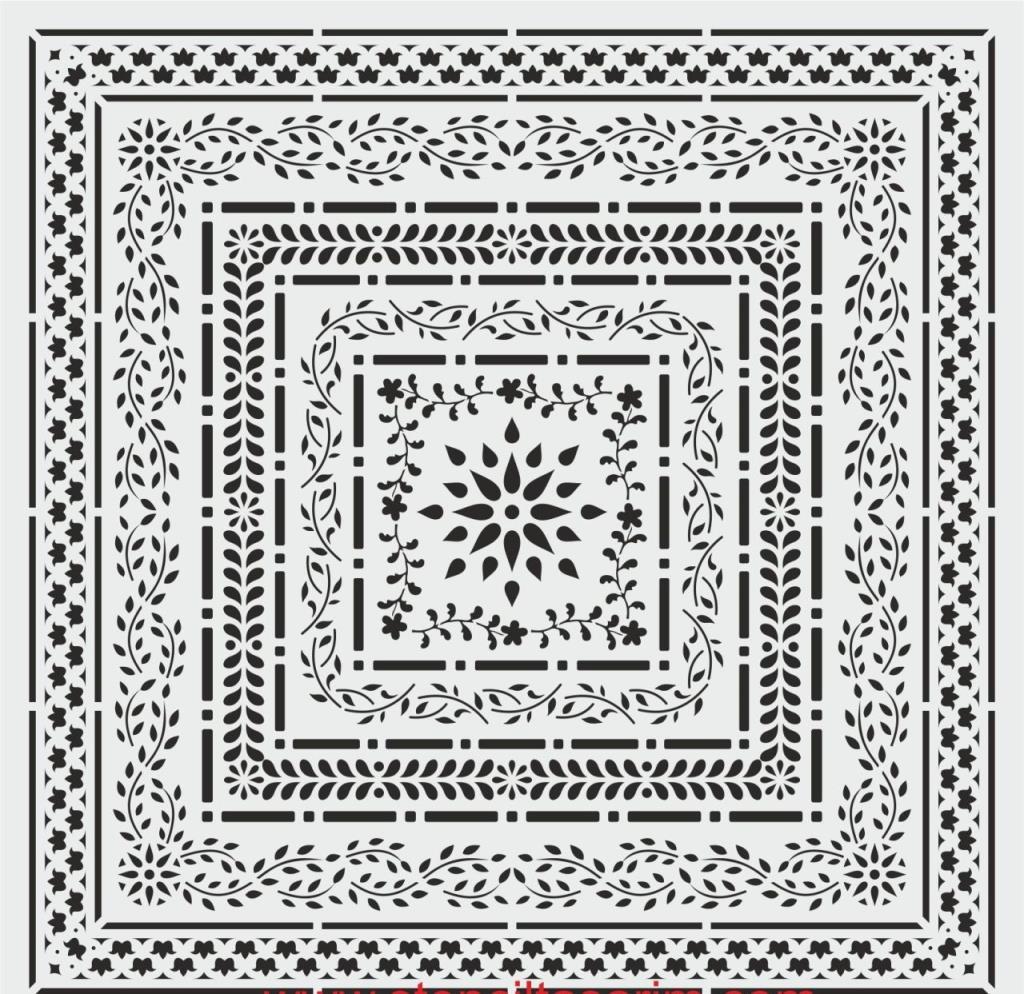 Duvar Dekor Stencil Şablon (50x50) HD-109