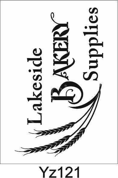 Yazı Desenler Stencil Şablon (21x30) YZ-121