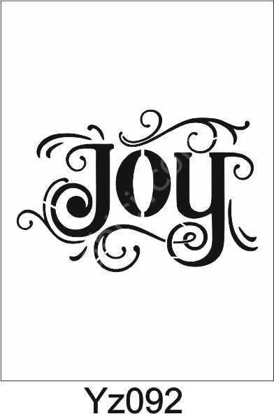 Yazı Desenler Stencil Şablon (25x25) YZ-092