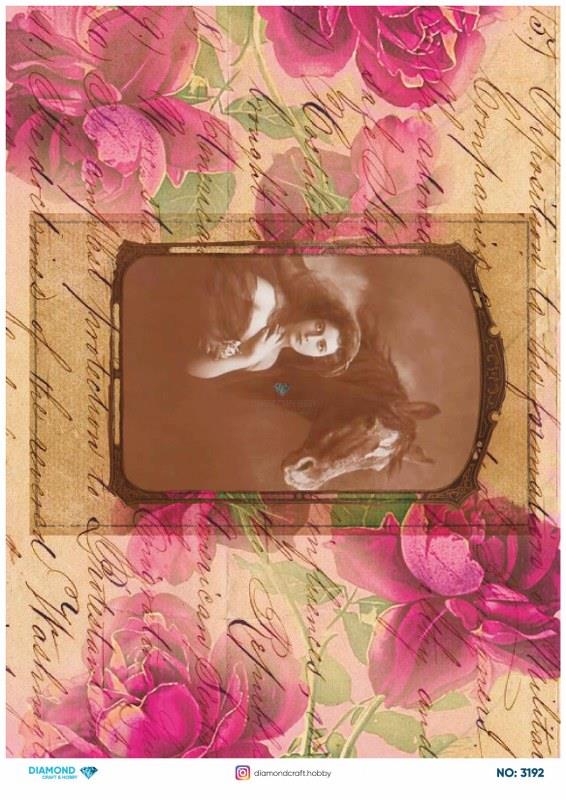 Diamond Pirinç Dekopaj Kağıdı - 3192