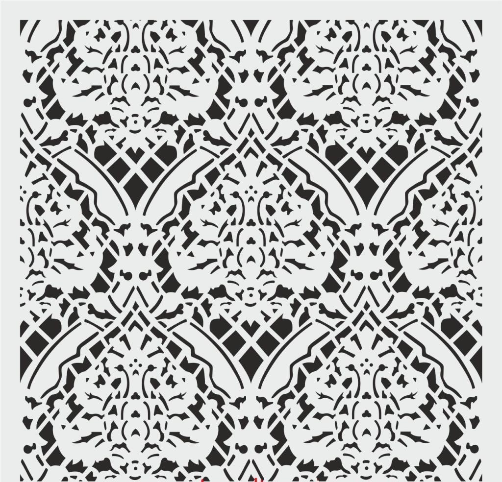 Duvar Dekor Stencil Şablon (40x40) HD-113