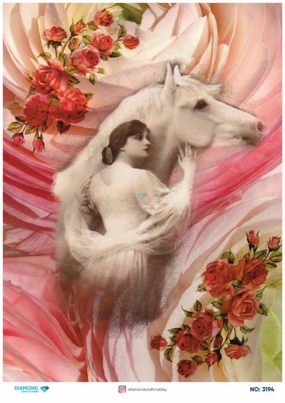 Diamond Pirinç Dekopaj Kağıdı - 3194