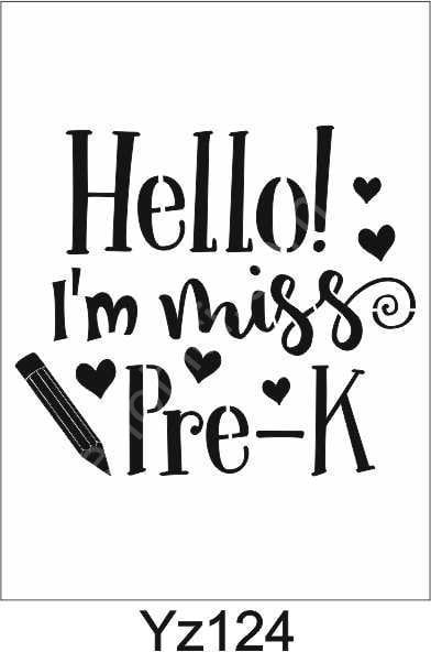 Yazı Desenler Stencil Şablon (25x25) YZ-124