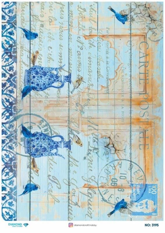 Diamond Pirinç Dekopaj Kağıdı - 3195