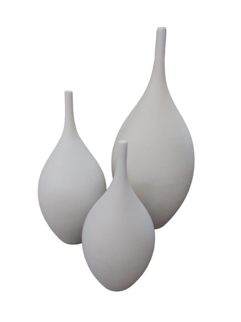Seramik 3 lü İznik Biblo Vazo 38cm 29cm 25cm