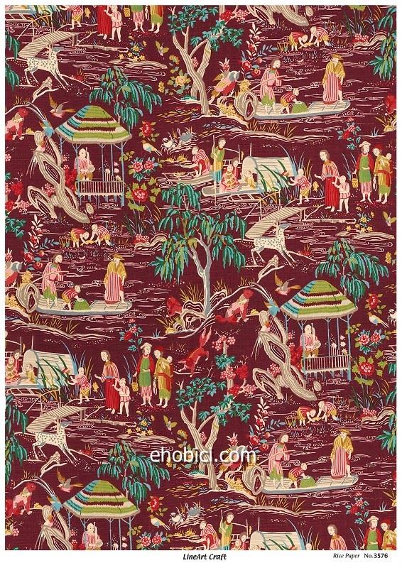 Lineart Pirinç Dekopaj Kağıdı - 3576