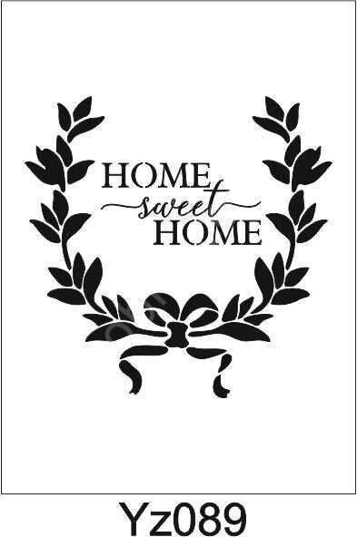 Yazı Desenler Stencil Şablon (25x25) YZ-089
