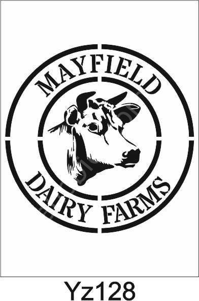 Yazı Desenler Stencil Şablon (25x25) YZ-128