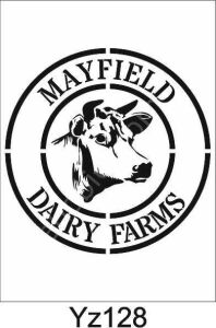 Yazı Desenler Stencil Şablon (25x25) YZ-128