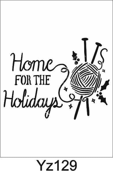 Yazı Desenler Stencil Şablon (21x30) YZ-129