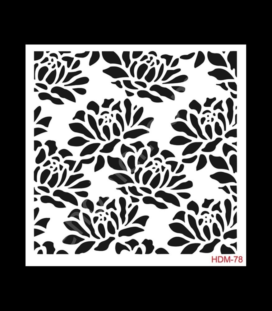 HDM78 Cadence Home Dekor Stencil 25x25