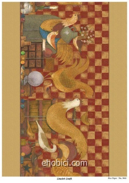 Lineart Pirinç Dekopaj Kağıdı Model - 3041