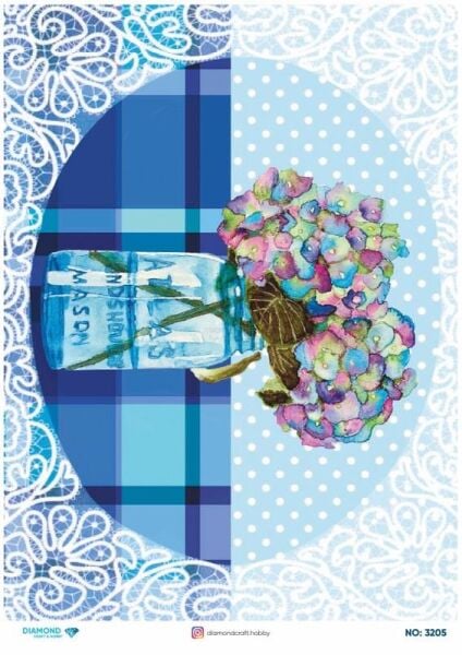 Diamond Pirinç Dekopaj Kağıdı - 3205