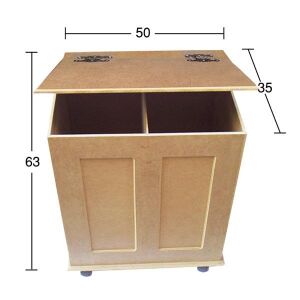 Ahşap Kirli Sepeti 50x63cm D55