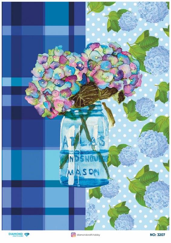 Diamond Pirinç Dekopaj Kağıdı - 3207