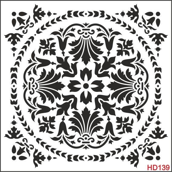 Duvar Dekor Stencil Şablon (30x30) HD-139