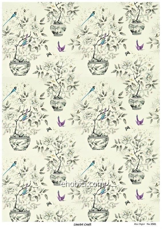 Lineart Pirinç Dekopaj Kağıdı - 3581