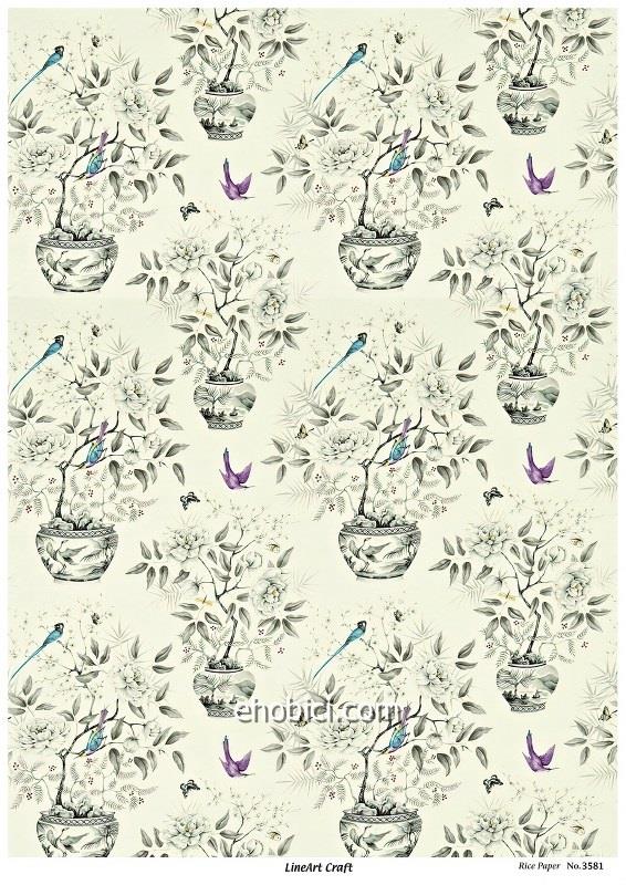 Lineart Pirinç Dekopaj Kağıdı - 3581