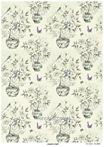 Lineart Pirinç Dekopaj Kağıdı - 3581