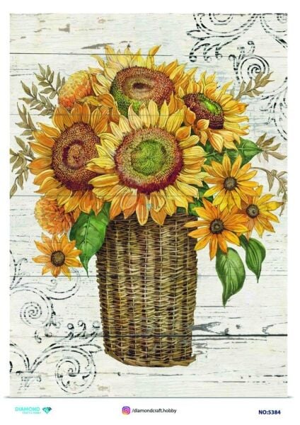 Diamond Pirinç Dekopaj Kağıdı - 5384