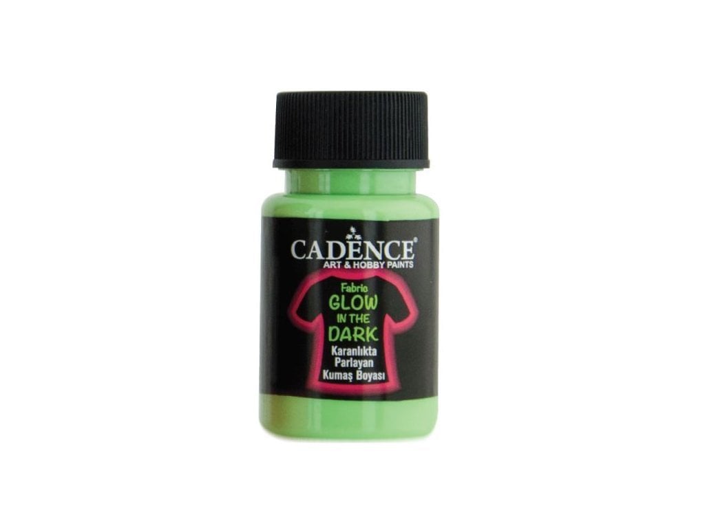Cadence Gece Parlayan Kumaş Boya - Koyu Yeşil - Glow in Dark 50ml