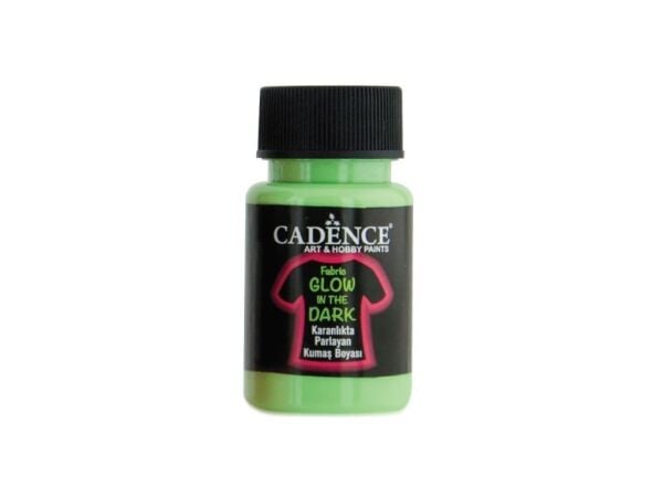 Cadence Gece Parlayan Kumaş Boya - Koyu Yeşil - Glow in Dark 50ml