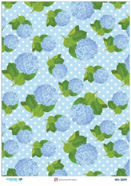 Diamond Pirinç Dekopaj Kağıdı - 3209