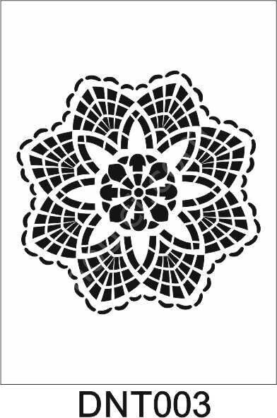 Dantel Desen Stencil Şablon (25x25) DNT-003