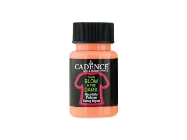 Cadence Gece Parlayan Kumaş Boya - Turuncu - Glow in Dark 50ml